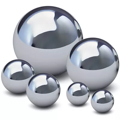  6 Pcs Garden Spheres Large Outdoor Gazing Ball Globe Reflective • £17.98