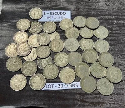 $12 • Buy 30  Portuguese Coins Of 1 Escudo ALPACA ( 1927  To 1968 ) Opportunity