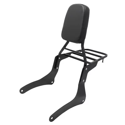 Backrest Sissy Bar W/Luggage Rack For Kawasaki Vulcan 900 VN900 Classic Custom • $79.88