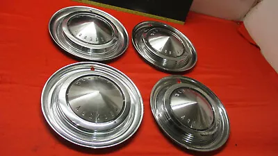 1962 1963 Mercury Monterey Marauder S55 Hubcap Set Of 4 For 14 Inch Wheel • $125