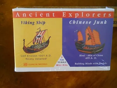 Glencoe #3301 Viking Ship & Chinese Junk Plastic Model Kit(new In Sealed Box) • $9.49