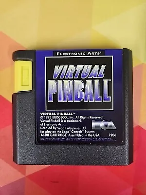 Virtual Pinball (Sega Genesis 1993) Cartridge Only. Tested Working B1 • $14.99