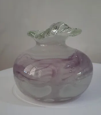 Australian Art Glass Vase Made By John Walsh - Signed J Walsh 89 On Base • $50
