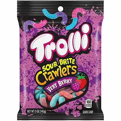 $7.39 • Buy Trolli Sour Brite Crawlers, Very Berry Flavor, 5 Oz