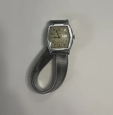 1936 Elgin Legionaire Mens Flexible Band Watch • $50