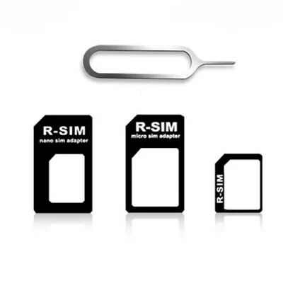 For Phone Micro Nano SIM Card To Standard Adapter Adaptor Converter Set  • $1.58