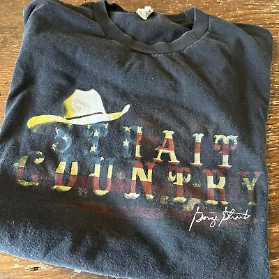 Vtg George Strait Concert Tour Mens Sz XL Cowboy Rides Away 2013 Tshirt • $6.88