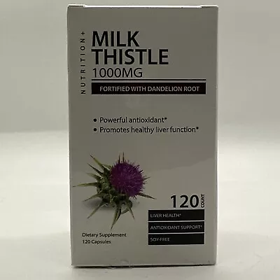 Milk Thistle 1000MG With Dandelion Root  | LIVER HEALTH 240 Capsules EXP:03/2026 • $19.99