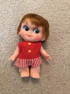 Vtg Brown Haired Blue Eyed 6  Tall Doll Made In Japan • $10