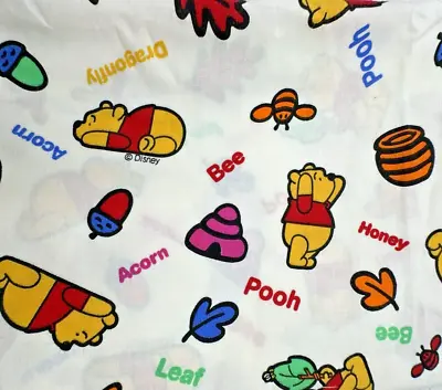 VINTAGE Spring Industries Disney WINNIE THE POOH FABRIC 70 X 54  • $19.50