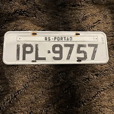 Brazil 🇧🇷 Brazilian License Plate RS Portâo IPL 9757 Brasil Touched Up • $15.75