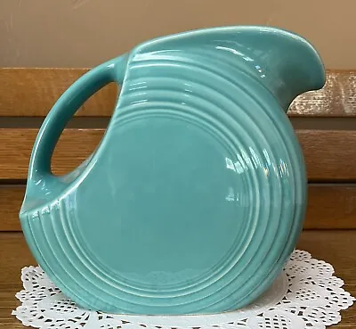 Fiesta Fiestaware HLC Turquoise Water Pitcher 64 OZ Made In USA Art Deco VINTAGE • $32