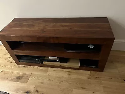 £125 • Buy LIVING ROOM FURNITURE DAKOTA MANGO WOOD TV UNIT Rrp £ 350