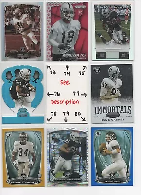 Oakland Raiders Las Vegas U-PICK SERIAL #'d Rookies Autos Jerseys COOPER MACK  • $3.49