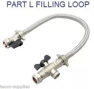 £11.50 • Buy Combi Heating Part L Compliant Isolating Check Valve Straight Filling Loop