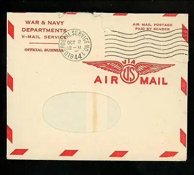 US Postal History Military V Mail Free Frank Airmail 1944 US Postal Service #1  • $3.99