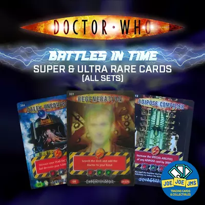 Dr Doctor Who Battles In Time SUPER AND ULTRA RARE Cards - ALL SETS - RESTOCKS! • $7.72