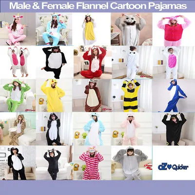 Animal Onesie Adult Kid Fleece Unisex Kigurumi Pajamas Cosplay Costume Sleepwear • $26.95