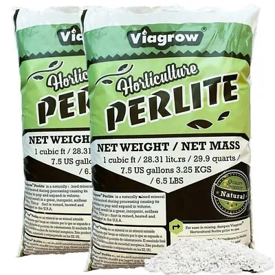 29.9 Qt White Perlite Planting Soil Additive And Growing Medium Organic 2 Pack • $30.33