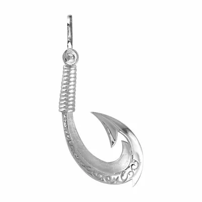 Medium Hei Matau Maori Tribal Fish Hook Charm In Sterling Silver • $60