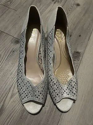 Size 6 Lotus Silver Sparkly Shoes  • £7.50