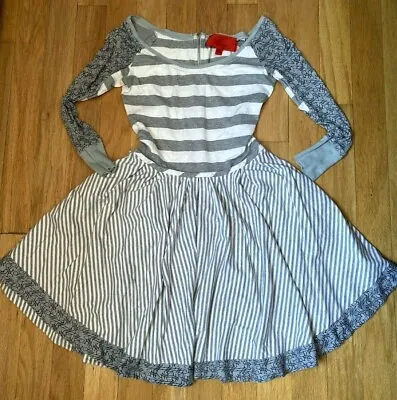 Z Spoke By Zac Posen Y2K Vintage Knit Cotton Full Skirt Skater Dress 6 Pockets  • $65.90