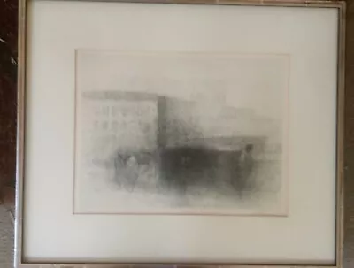 $750 • Buy Early HAROLD ALTMAN “Street” Etching, 1960s, Signed 35/125 Edition, Framed 