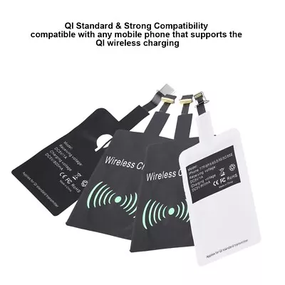 Qi Wireless Charger Adapter Charging Receiver Module For TypE C Mobile Phone UK • £3.92