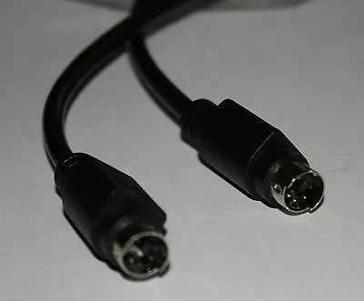  PS2 KVM Keyboard Mouse Mini Din 6 Pin 25 Ft Black Cable MM • $9.99