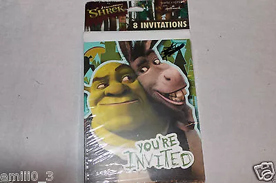 New Shrek Forever After 8 Invitations   Party Supplies • $3.50