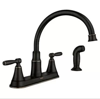 Moen Hutchinson Bronze 2-Handle High Arc Kitchen Faucet • $82