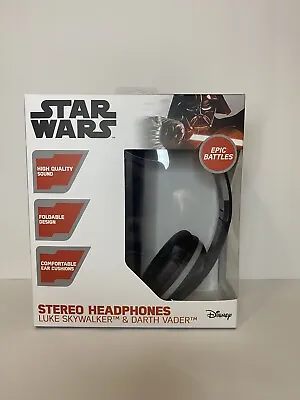 Star Wars Headphones Black Stereo Disney • $28.88
