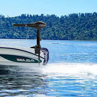 $128 • Buy 40/45/58/65lbs 12V Electric Outboard Trolling Motor Fishing Boat Kayak Engine