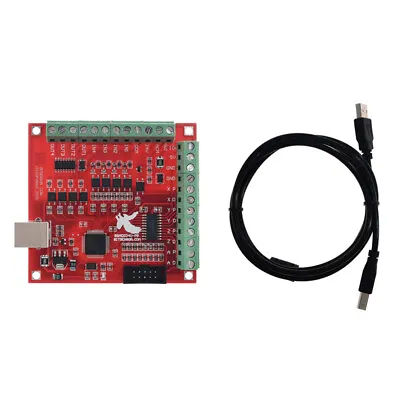 4-Axis CNC USB MACH3 100Khz Breakout Board Interface Driver Motion Controller • $27.54