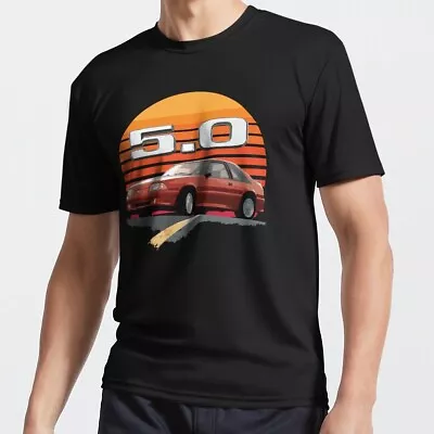 Mustang Gt 5.0l V8 Foxbody Retro Usa T-shirt • $19.99