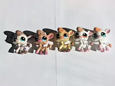 Littlest Pet Shop COWS BUNDLE #476 #877 #970 #2217 #2307 Good Used Condition • £35