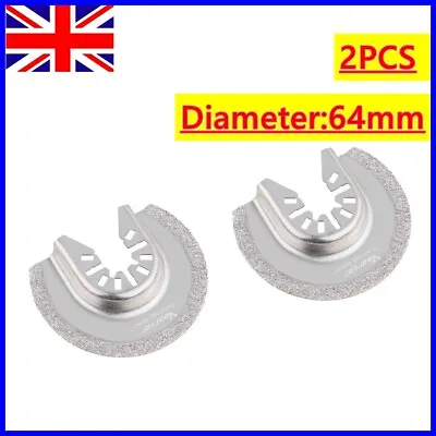 2X 64mm Grout Removal Ceramic Tile Diamond Cutting Blade Cutter Multi Tool      • £9.52