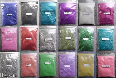 £2.40 • Buy 100g GLITTER PACK - FOR ARTS, CRAFTS, NAIL ART, GLASS COVERING - 18 COLOURS