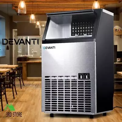 Devanti Commercial Ice Maker Machine Portable Ice Cube Tray Stainless Steel • $551