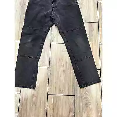 Draggin Jeans Jeans Black 32x28 Denim Motorcycle Jeans Kevlar Lined Moto Riding • $31.99