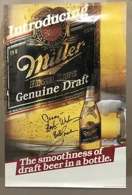 Bob Lanier Basketball Player Signature Poster Miller High Life Beer Breweriana • $44