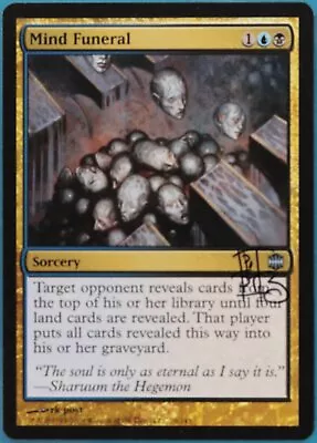 Mind Funeral Alara Reborn NM Blue Black Uncommon SIGNED CARD (419139) ABUGames • $6.19