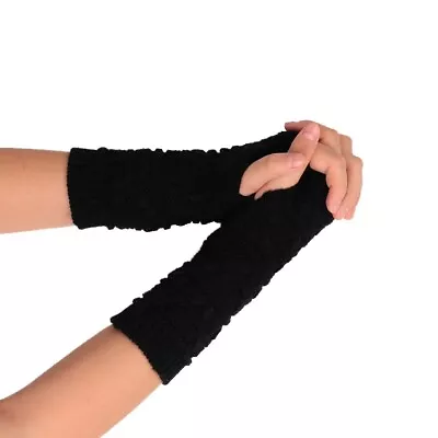 Fashion Knitted Arm Fingerless Winter Gloves Unisex Soft Warm Mitten For Sports • $1.20