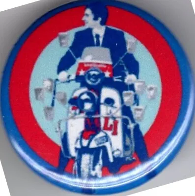 JIMMY ON Li  Pin Button Badge MOD - SCOOTER VESPA LAMBRETTA TARGET QUADROPHENIA • £1.40