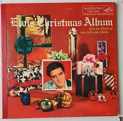 Elvis' Christmas Album. Pre-Owned Vinyl LP Album. RCA VICTOR LOC-1035. V/G Cond. • $199.99