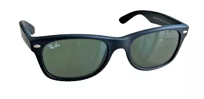 Ray-Ban New Wayfarer Classic Sunglasses Matte Matte Black Green Lenses W/ Case • $99