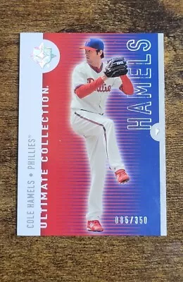 2008 Upper Deck Ultimate Collection Cole Hamels /350 #10 Phillies Color Match SP • $4.13