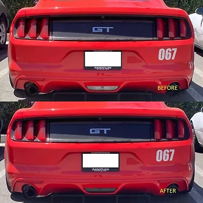 Reverse Light Tint Pre-Cut Overlay SMOKE For 2015 - 2019 Ford Mustang • $9.99