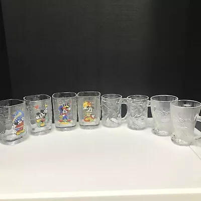 9 VTG MCDONALDS Glasses Mikey Mouse Set 2 Batman 2 Flinstones + Extra Glass • $9.99