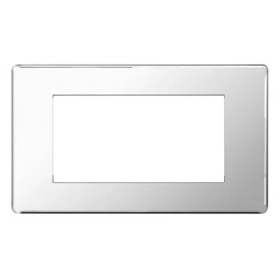 Crabtree 7509/HPC Datapak Platinum Mounting Plate - 2 Gang / 4 Module (Polished) • £12.50